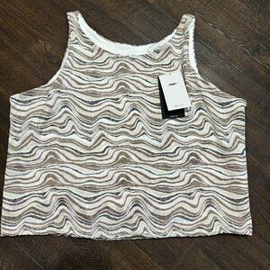 Nike Yoga Womens Tank Top Stretch Cutout Sleeveless Brown Size 3XL Tall
